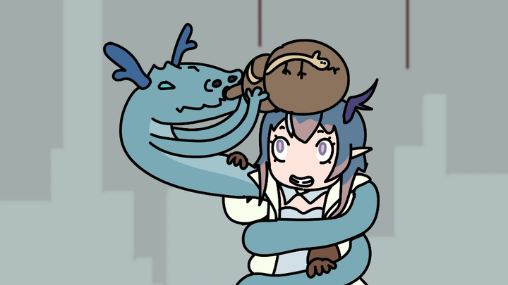 I found a video I didn't finish drawing in February. I can't draw a fire dragon, so I forgot about i