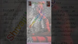 shivaji Maharaj short speech application in english