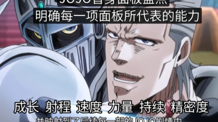 详细解析JOJO中的替身面板，明确每一项属性所代表的能力