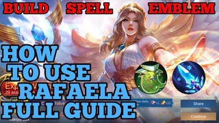 How to use Rafaela guide & best build mobile legends ml 2020