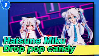 Hatsune Miku|【MIKU/KKVMD/Model Test】Drop pop candy of 2 Little White Miku_1
