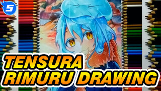 Rimuru Tempest Fanfiction | TenSura Colored Pencils Drawing_5