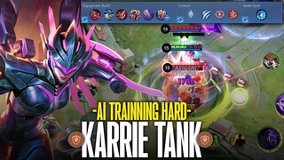 KARRIE build TANK!! | AI Trainning Hard Mobile Legends: Bang Bang