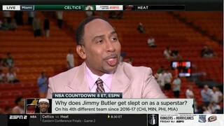 ESPN's Stephen A. "breaks down" on why Jimmy Butler get slept on as a Superstar in the postseason