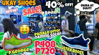 PANALO na NAMAN DITO!SALE na SILA 40% off!mura at sulit!ukay shoes update!aurora cubao