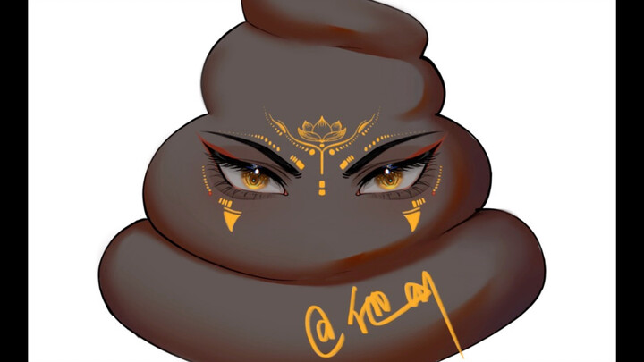 Who asked me to draw a brown poop！！！！！