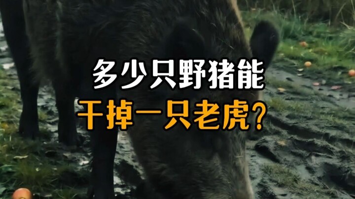 How many wild boars does it take to take down a tiger?