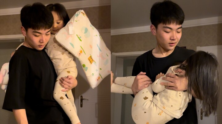 I finally wheedled my way into sleeping at my older brother’s place for the night, only to be sent r