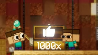 1,000 Diamonds! (Funny Minecraft Animation)