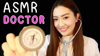 ASMR ไทย คุณหมอน้ำชา ตรวจคนไข้  ASMR Doctor Roleplay with Eye, Mouth, Heart, Lung Exam
