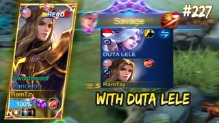 FAST HAND + SAVAGE LANCELOT WITH @GrandFlame | LANCELOT GAMEPLAY #227 | MOBILE LEGENDS BANG BANG