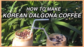 DALGONA COFFEE AT HOME!!! HOW TO MAKE DALGONA COFFEE?