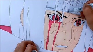 MENGGAMBAR ITACHI MENGGUNAKAN COPIC MARKER