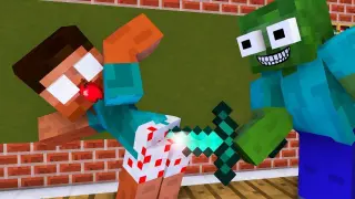 Monster School _ Robbery Villager  - Minecraft Animation