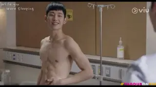Jung Hae In Shows Off His Abs | While You Were Sleeping in Tagalog Dub! | Viu