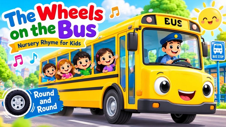 🚌✨ Wheels on the Bus | Fun Nursery Rhymes for Kids 🎵
