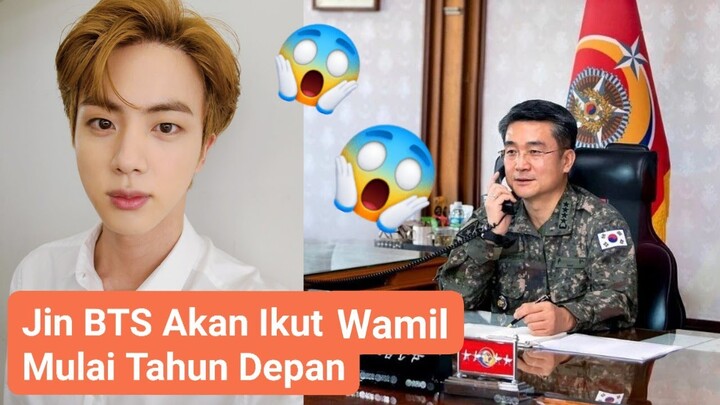 Jin BTS Bakal Ikut Wamil Tahun Depan 2021
