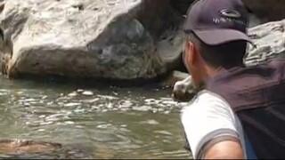 cast net fishing in Nepal | himalayan trout fishing with handmade cast net |