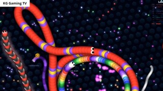 Slither.io 1 Pro Tiny Snake vs Giant Troll Snakes Epic Slitherio Gameplay 4