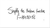 logic: Simplify the Boolean function F=AB+BC+B'C
