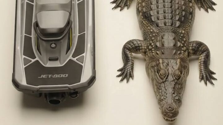 Crocodile Hybrid Monster vs Jet Ski!  | 鳄鱼混合怪物 VS 水上摩托车