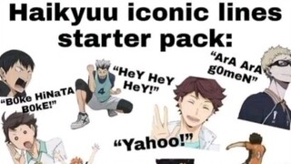 Haikyuu iconic lines