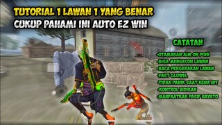 TIPS CARA 1VS1 (BY ONE) AGAR KALIAN TIDAK KESULITAN × GARENA FREEFIRE