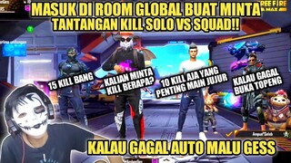 KABULIN PERMINTAAN GLOBAL 15 KILL!! SOLO VS SQUAD