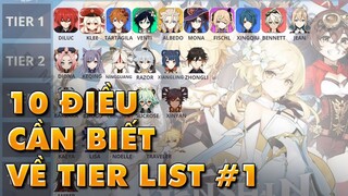 10 Điều Bạn Cần Biết Về Tier List Bảng Xếp Hạng Trong Genshin Impact Phần 1