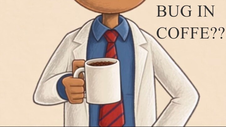 This is why your coffee might be 'crunchy' 🪳☕ #scary #foodie