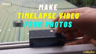 How to Make Timelapse Video From Photos With Eken H9R