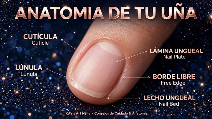 Anatomía de tu uña en 10s 💅 Lo que NADIE te explica | KAY's Art Nails