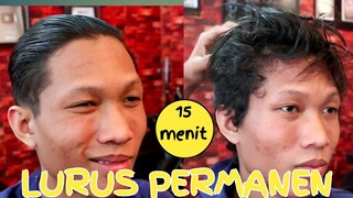 cara melemaskan rambut bergelombang | secara permanen dengan cepat