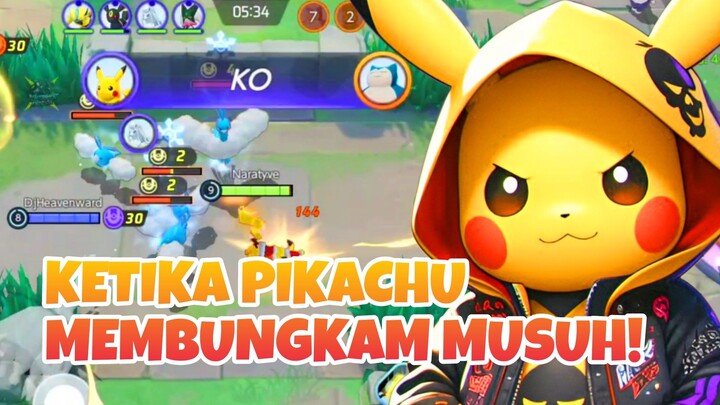 KETIKA PIKACHU MEMBUNGKAM MUSUHnya! - Pokemon Unite
