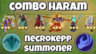 COMBO HARAM!! THARZ 3 NECROKEEP X SUMMONER!! COMBO TERKUAT MAGIC CHESS