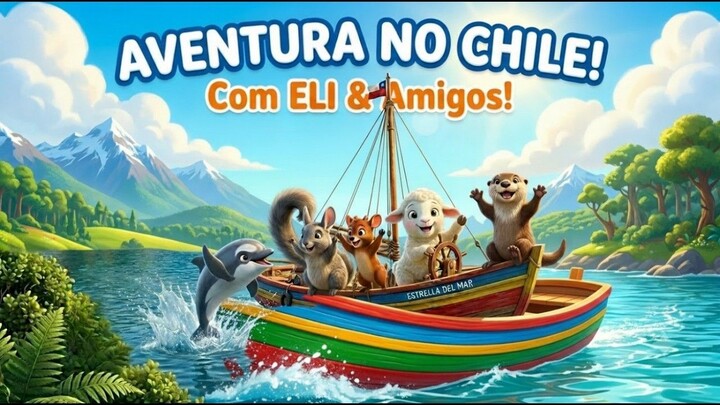 Eli e Amigos no Chile _ Música Infantil Animada 3D ⛵