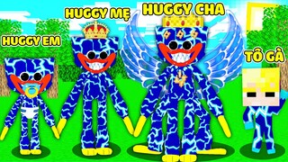 TÔ GÀ EM BÉ ĐƯỢC GIA ĐÌNH HUGGY WUGGY BÃO TỐ NHẬN NUÔI TRONG MINECRAFT*1 NGÀY SỐNG VỚI HUGGY BÃO TỐ