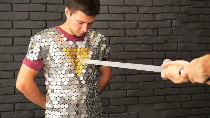 Just how impenetrable is this armor made of 1500 coins?