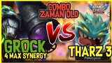 COMBO OLD HYPER GROCK 4 MAX SYNERGY VS THARZ 3 ! MAGIC CHESS