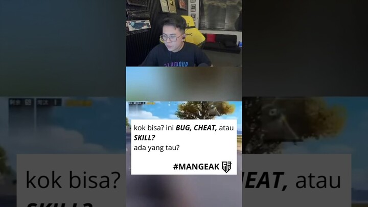 Jadi ini bug skill atau cheat gess? #bennymoza #pubgmobile #pubgm #shorts #reaction