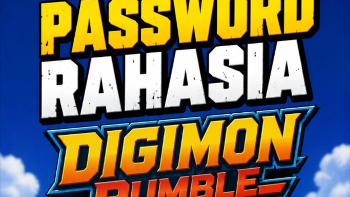 password rahasia digimon rumble arena !!