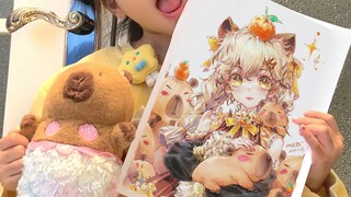 当女儿发现妈妈会画画……