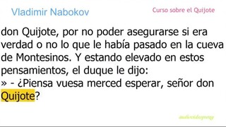 Vladimir Nabokov - Curso sobre el Quijote 3/3