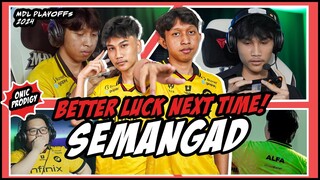 BETTER LUCK NEXT TIME! SEMANGAD - PLAYOFF MDL SEASON 9