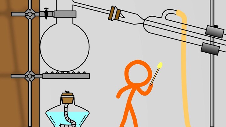 [Hoạt hình Stickman tự chế] Stickman VS Hóa học | Dụng cụ hóa học ①