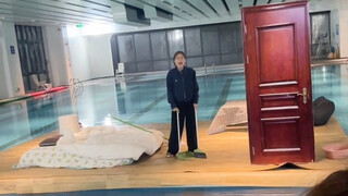 Cleaning lady: I just like cleaning the basement