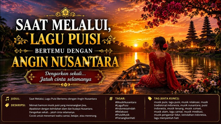 Saat Melalui, Lagu Puisi Bertemu dengan Angin Nusantara 🌅🎶