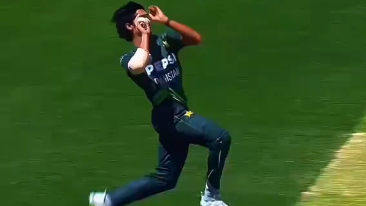 Muhammad husnain fast bowler of Pakistan jersey number 87