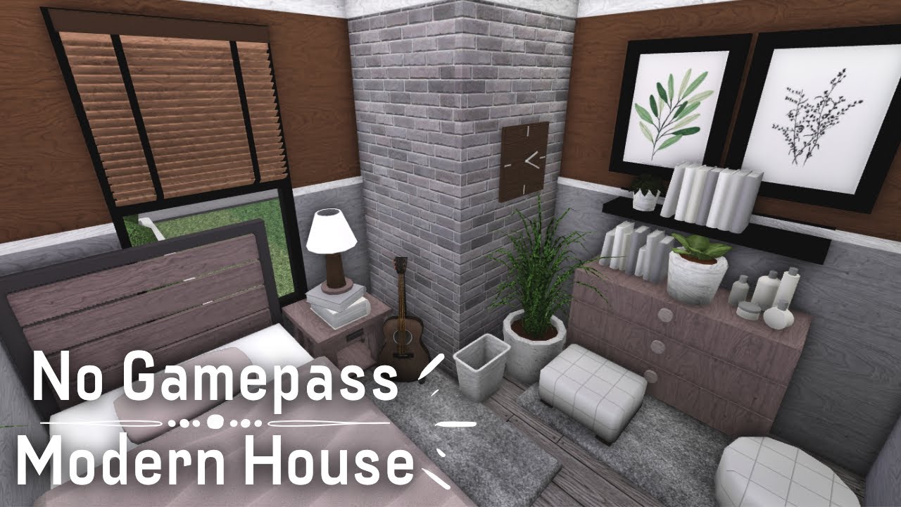 HOW TO MAKE MODERN HOME IN BLOXBURG 5K - No gamepass 