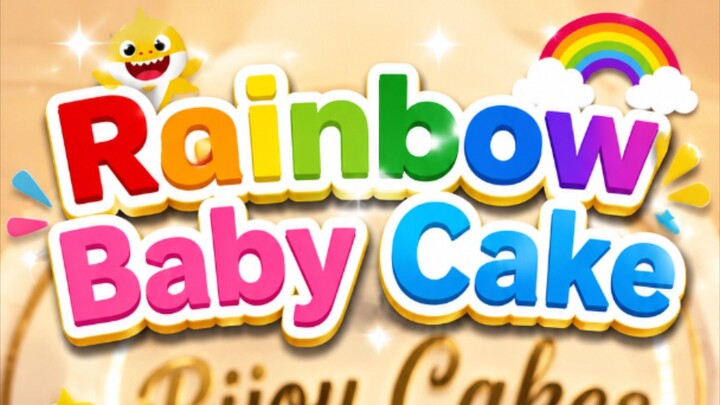 RAINBOW BABY THEME CAKE 🌈🎂।।
